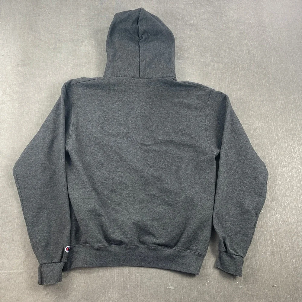 Harvard University Champion Mens Medium Gray Hoodie Pullover Sweatshirt